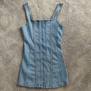 POL Blue Denim Mini Dress